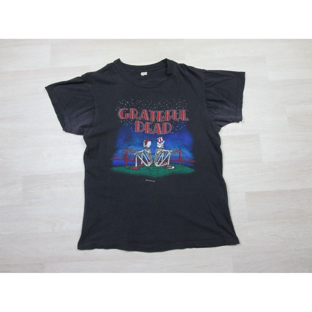 Vintage Grateful Dead T Shirt (XL) 1981 San Francisco Golden Gate Bridge 2 Sided
